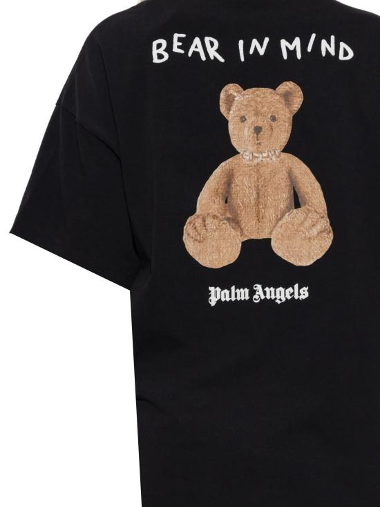25FW 팜앤젤스 반팔 티셔츠 PWAA07BF25JER006 1060 BLACK BR - PALM ANGELS