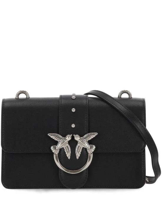 25FW 핑코 숄더백 105856 A0F1Z99O NERO OLD SILVER