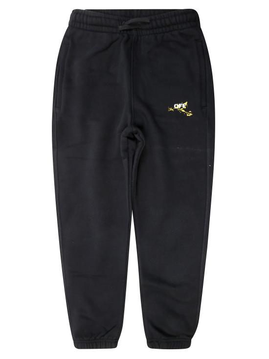 25FW [키즈] 오프화이트 팬츠 OBCH001F25FLE0021018 NERO