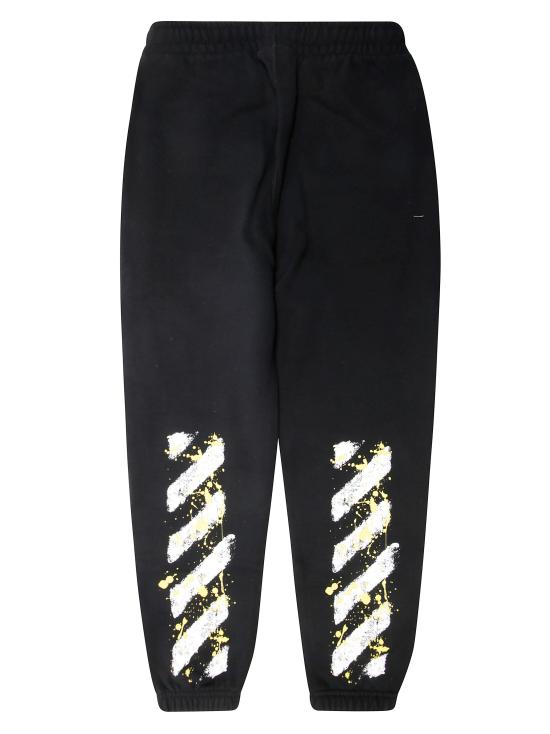 25FW [키즈] 오프화이트 팬츠 OBCH001F25FLE0021018 NERO - OFF WHITE