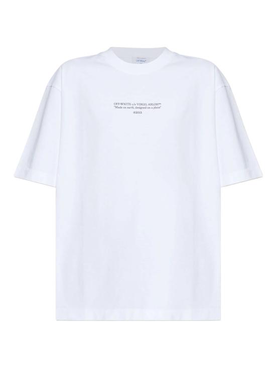 25FW 오프화이트 반팔 티셔츠 OWAA13FF25JER003 0110 WHITE BL