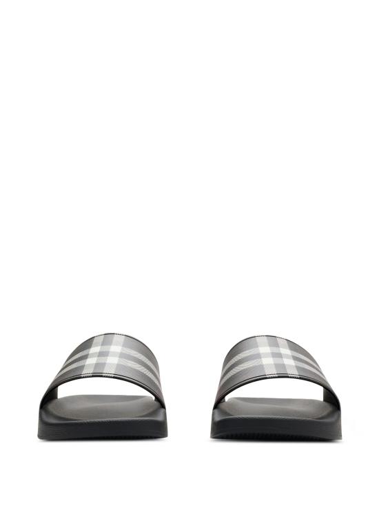 25FW 버버리 체크 슬라이드  8114110 X MAHOGANY CHECK - BURBERRY