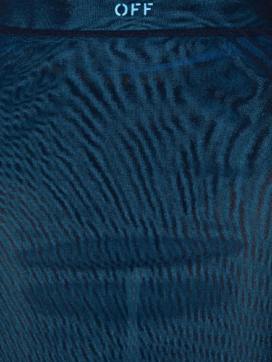 25FW 오프화이트 미디 스커트 OWCW00LF25JER001 4870 BLUE IRIS - OFF WHITE