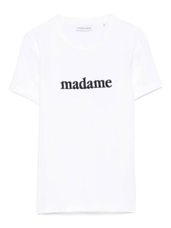 25FW 메종 라비쉬 반팔 티셔츠 YWMONTHERMADAME WHITE