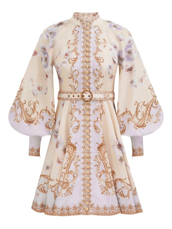 25FW 짐머만 미디 원피스 3970DF251 LILPP LILAC POPPY