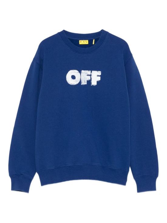 25FW [키즈] 오프화이트 니트/스웻셔츠 OBBA001F25FLE003 4501 BLUE WHI