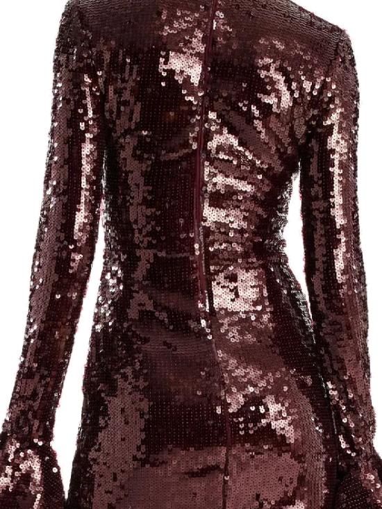 25FW 로테이트 바이 크리스텐슨 미디 원피스 1146142734 BCR13512734 ZINFANDEL - ROTATE BY BIRGERCHRISTENSEN