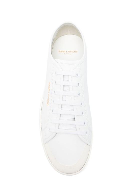 25FW 생로랑 GYM 짐 스무스 레더 스니커즈 820087 00N009030 White - SAINT LAURENT