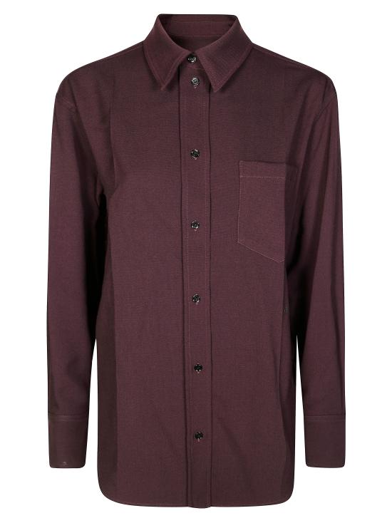 25FW 빅토리아 베컴 셔츠 1425WSH005278H DEEP MAHOGANY MARRONE