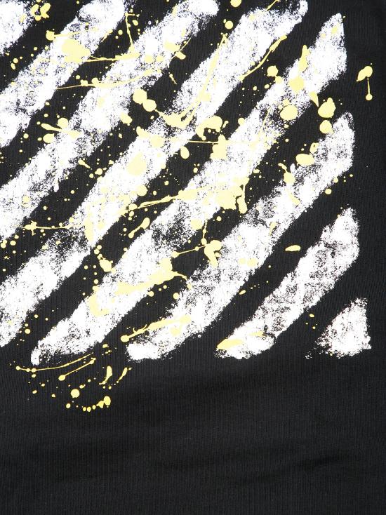 25FW [키즈] 오프화이트 티셔츠 OBBB001F25FLE0051018 NERO - OFF WHITE