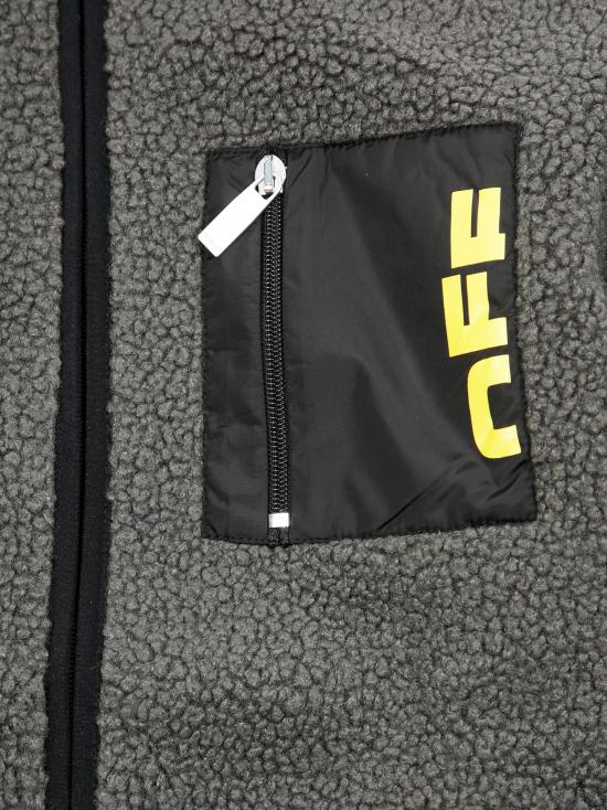 25FW [키즈] 오프화이트 패딩 OBEA023F25FAB0010718 GRIGIO - OFF WHITE