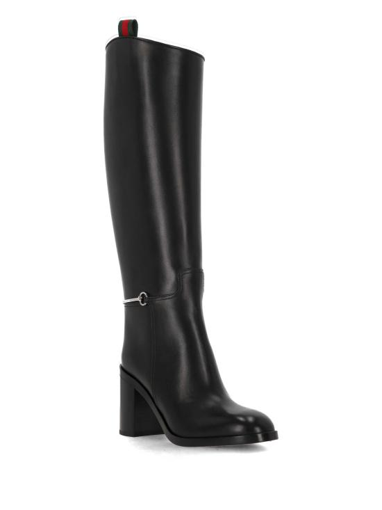 25FW 구찌 홀스빗 슬림 부츠 836109 AAD3I1000 Black - GUCCI