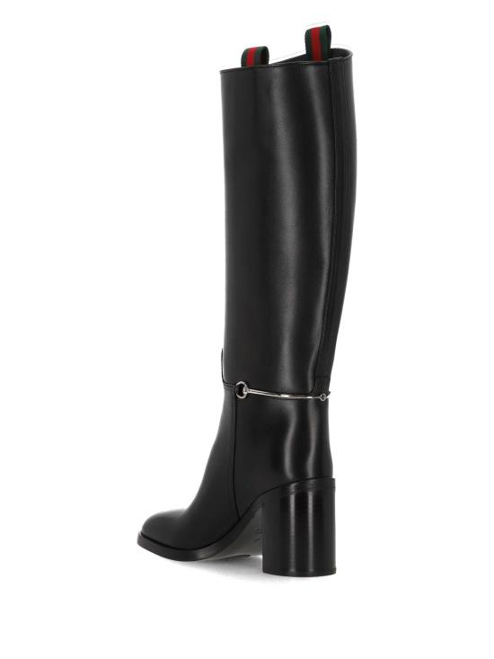 25FW 구찌 홀스빗 슬림 부츠 836109 AAD3I1000 Black - GUCCI