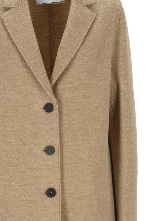 25FW 해리스와프런던 코트 AE1331MLC 440 Beige melange - HARRIS WHARF LONDON