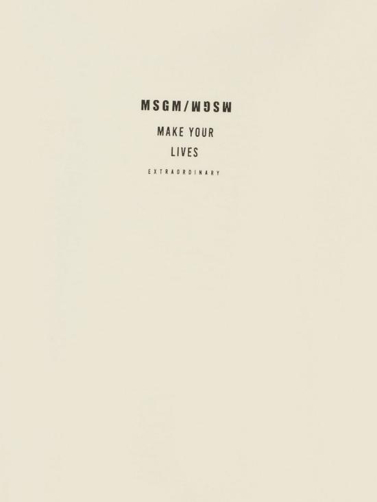 25FW [키즈] 엠에스지엠 티셔츠 F5MSJBTH215 013 Cream cream - MSGM