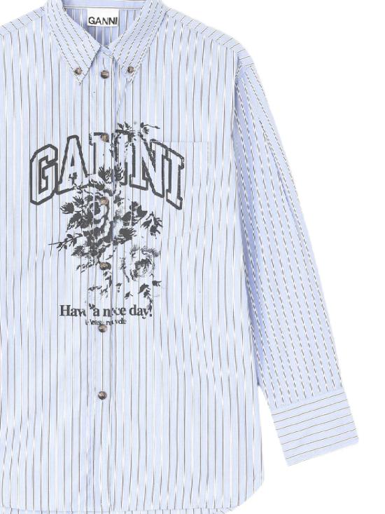 25FW 가니 블라우스 W0826 01M LAVENDER LUSTRE - GANNI