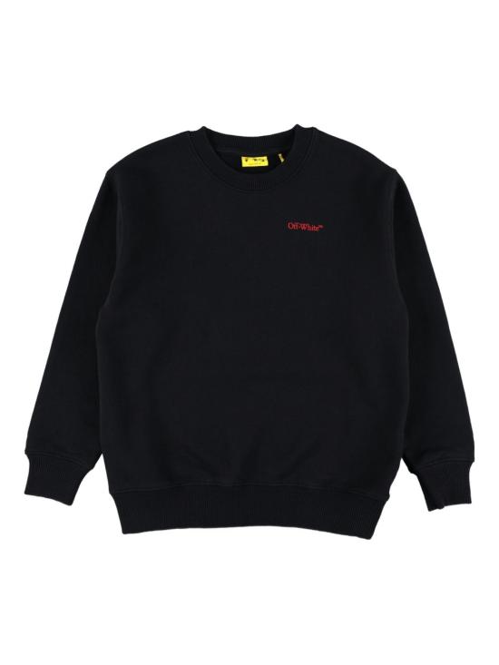 25FW [키즈] 오프화이트 니트/스웻셔츠 OBBA001F25FLE007 1025 BLACK RE