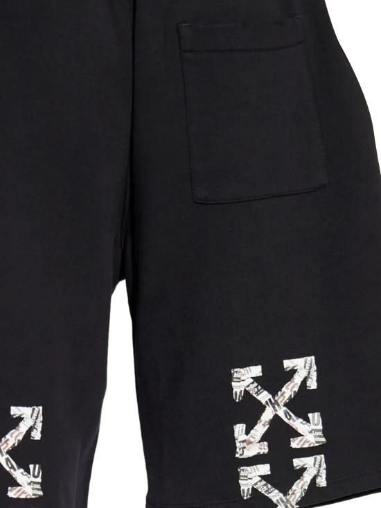 25FW 오프화이트 숏팬츠 OMCI013F25FLE002 1001 BLACK WH - OFF WHITE