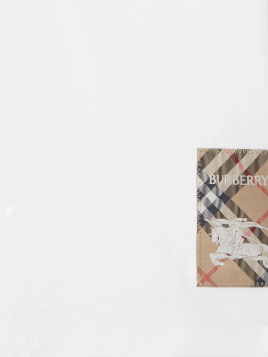 25FW [키즈] 버버리 티셔츠 8108604 X White - BURBERRY