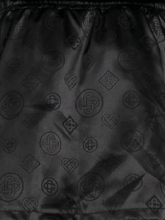 25FW 카사블랑카 미디 스커트 AW25SK18001 BLACK Black - CASABLANCA