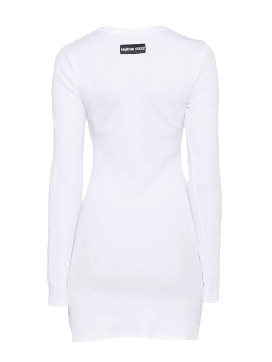 25FW 마린세르 미디 원피스 WDR267A CJER0011WH10 White - MARINE SERRE