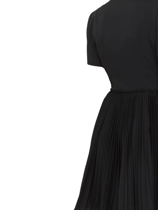 25FW 버버리 울 블랜드 킬트 미니 드레스 8116015 X Black - BURBERRY