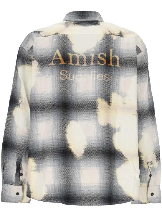 25FW 아미시 셔츠 AMU101 CN380102C0533 Grey black - AMISH