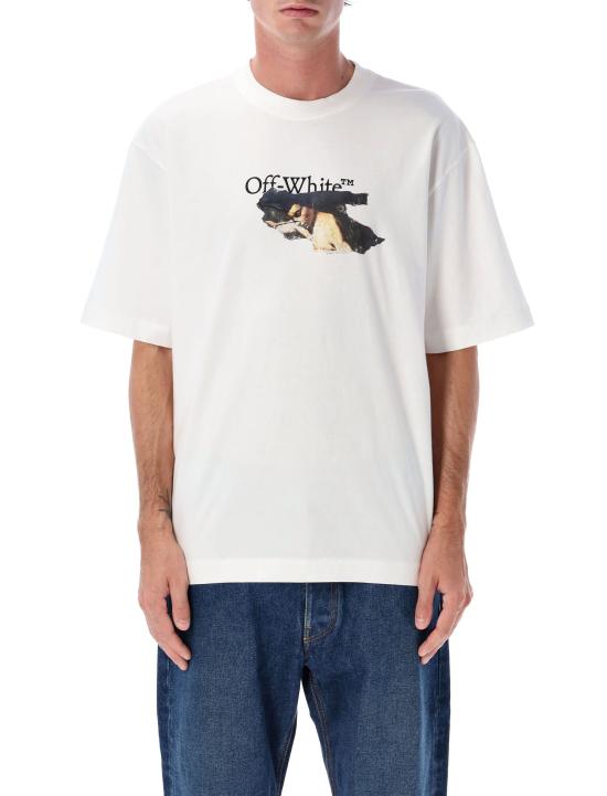 25FW 오프화이트 반팔 티셔츠 OMAA120F25JER00U 0110 WHITE BL