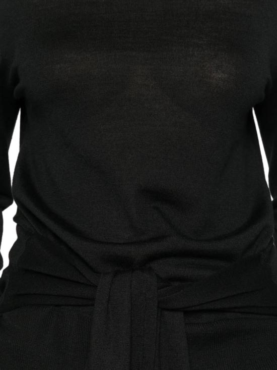 25FW 토템 스웨터 254WRT0615YA0087 001 Black - TOTEME