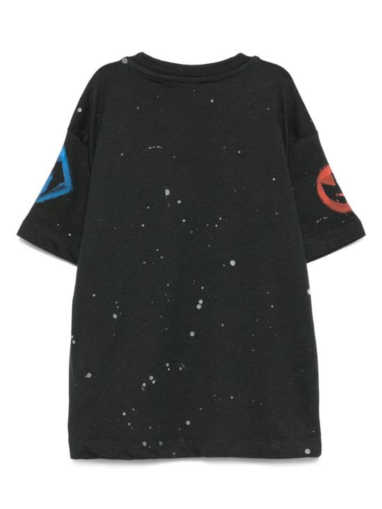 25FW [키즈] 엠에스지엠 티셔츠 F5MSJBTH250 MS040 Washed black - MSGM