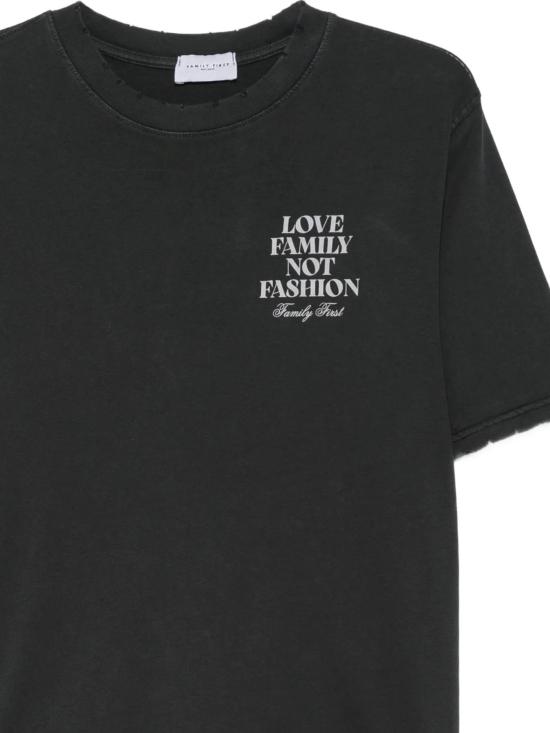 25FW 패밀리퍼스트 밀라노 반팔 티셔츠 TF2504 BLACK - FAMILY FIRST MILANO