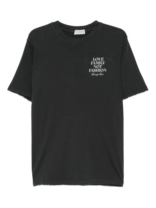 25FW 패밀리퍼스트 밀라노 반팔 티셔츠 TF2504 BLACK