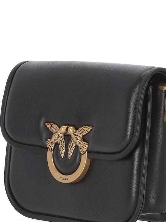 25FW 핑코 숄더백 104297 A26LZ99Q NERO ANTIQUE GOLD - PINKO