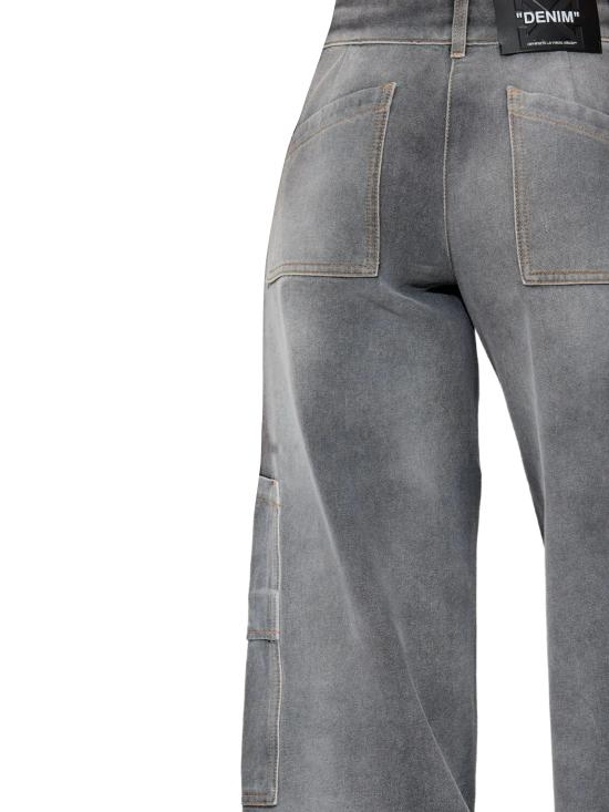 25FW 오프화이트 데님 팬츠 OWYB01IF25DEN001 1200 BLEACH BLA - OFF WHITE