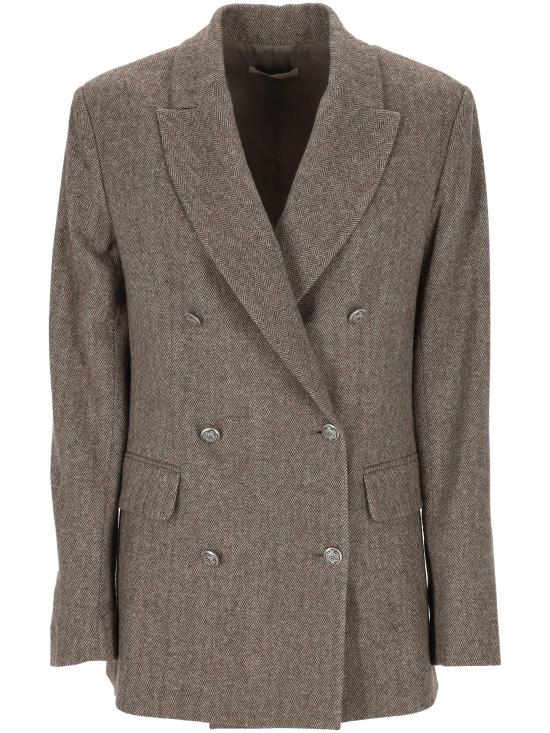 25FW 안토넬리 피렌체 수트 자켓 M3300P 897C229 Brown beige