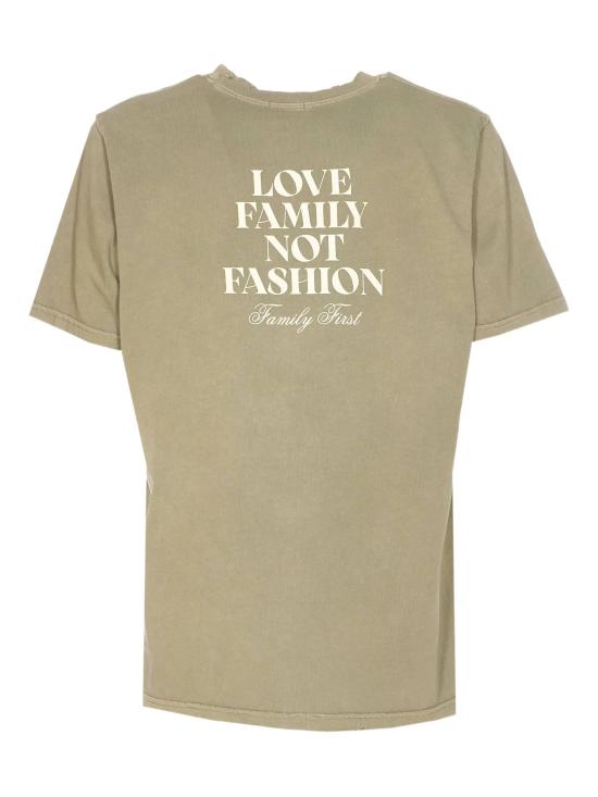 25FW 패밀리퍼스트 밀라노 반팔 티셔츠 TF2504 GREEN - FAMILY FIRST MILANO