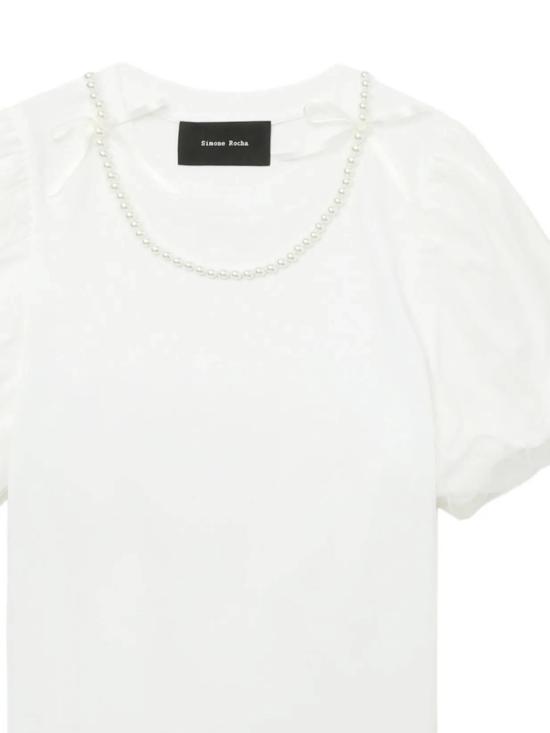 25FW 시몬로샤 반팔 티셔츠 5397B 0553WHITE PEARL - SIMONE ROCHA