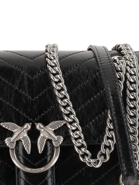 25FW 핑코 숄더백 106173 A2JCZ99E NERO LIMOUSINE MATT SILVER - PINKO