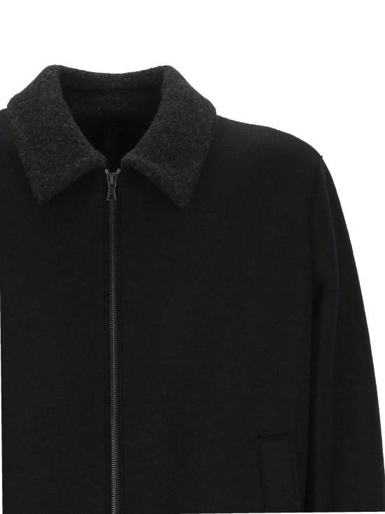 25FW 해리스와프런던 코트 CH9341MLK W 199 Black - HARRIS WHARF LONDON