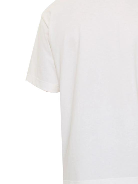 25FW 버버리 고딕 로고 코튼 티셔츠 8116063 X Chalk - BURBERRY