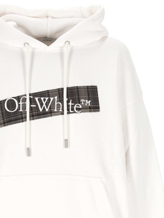 25FW 오프화이트 긴팔 티셔츠 OMBB085F25FLE00S 0110 WHITE BL - OFF WHITE