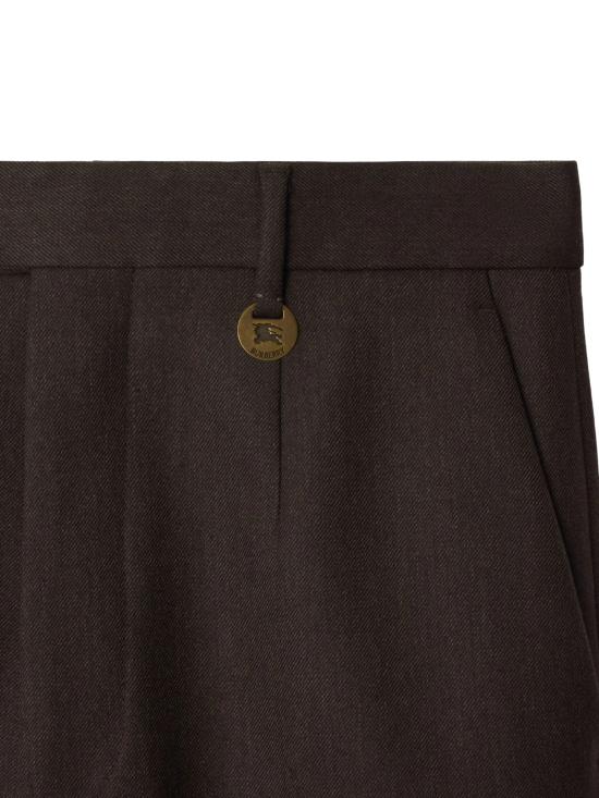 25FW 버버리 울 테일러드 팬츠 8115552 X SOOT BROWN - BURBERRY