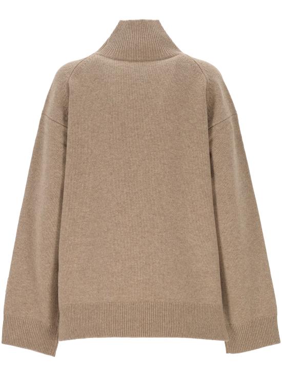 25FW 토리버치 터틀넥 171875 296 Melange Oatmeal - TORY BURCH