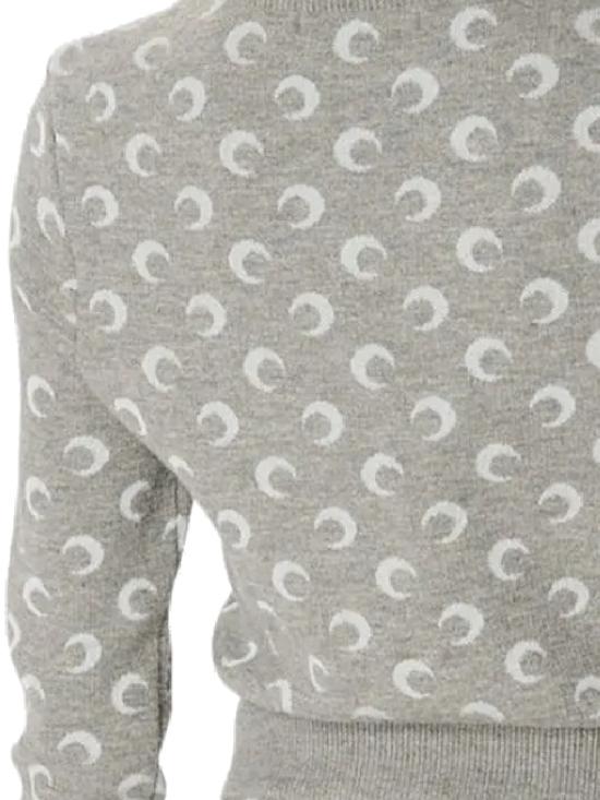 25FW 마린세르 문 자카드 니트 스웨터 WTK014B CKNI0530GR60 MISTY GREY - MARINE SERRE