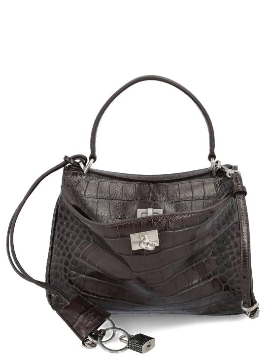 25FW 발렌시아가 로데오 미니 핸드백 843712 2AB462210 ESPRESSO BLACK