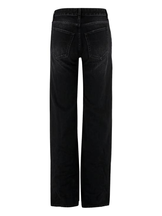 25FW 발렌시아가 와이드 레그 팬츠 852328 TTW671037 Black - BALENCIAGA