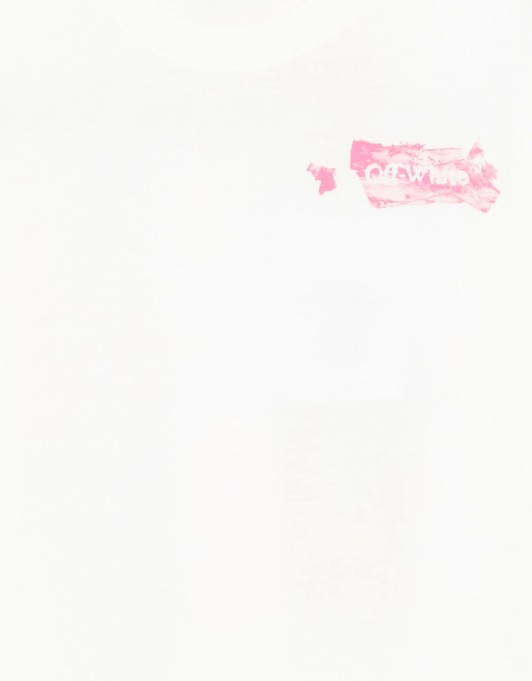 25FW [키즈] 오프화이트 티셔츠 OGAA001F25JER006 0132 WHITE FU - OFF WHITE