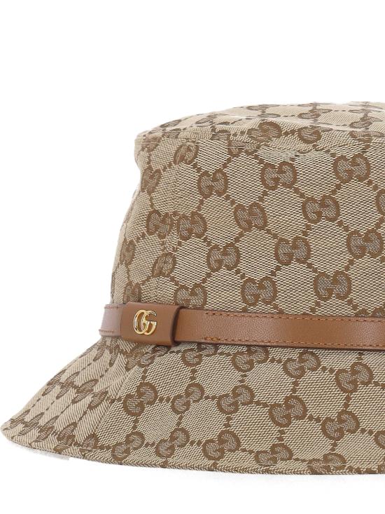 25FW 구찌 GG 캔버스 버킷 모자  847739 3HBFY9765 Beige Light brown - GUCCI