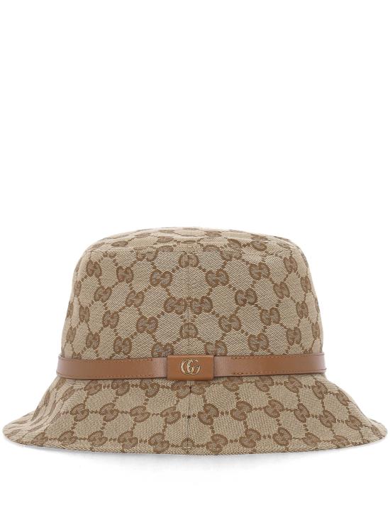 25FW 구찌 GG 캔버스 버킷 모자  847739 3HBFY9765 Beige Light brown