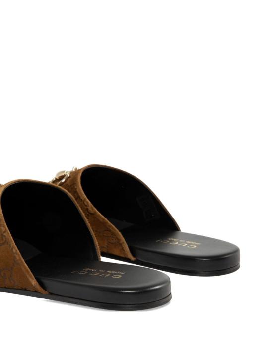 25FW 구찌 홀스빗 스웨이드 뮬 850140 AAFQV2118 - GUCCI